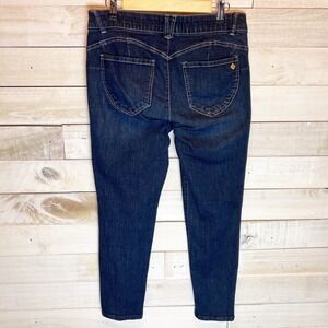 Democracy Ab Solution Jeans Womens 8 Blue Skinny Mid Rise Stretch Denim Slimming